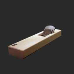 豆平鉋長台 白樫 裏金付き ３６ｍｍ 包春