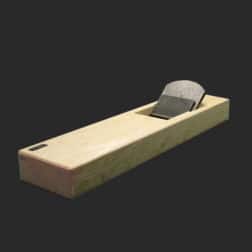 豆平鉋長台 白樫 裏金付き ４８ｍｍ 包春